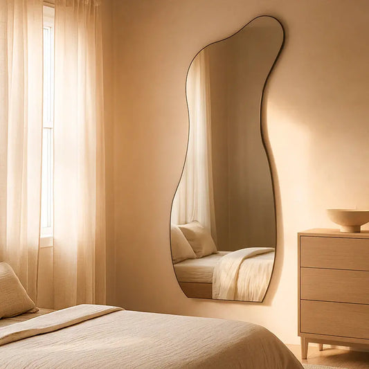 Boogspiegel Volle Lengte 160x55cm - Strak en Elegant Ontwerp